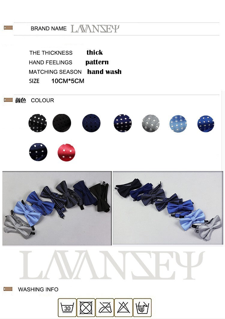 Polka Dot Bow Tie for Boys – Clip-On Fancy Fancy Dress Boys Wedding PreTied