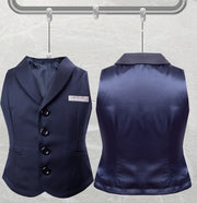 Boys waistcoat Vintage Navy Toddler Vest party wear wedding Ages 3–7 Years Xmas