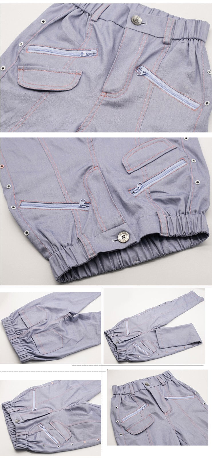 Girls Stretchy Denim Jeans Light Blue Skinny Fit Soft Casual Pants for Kids 4–9Y