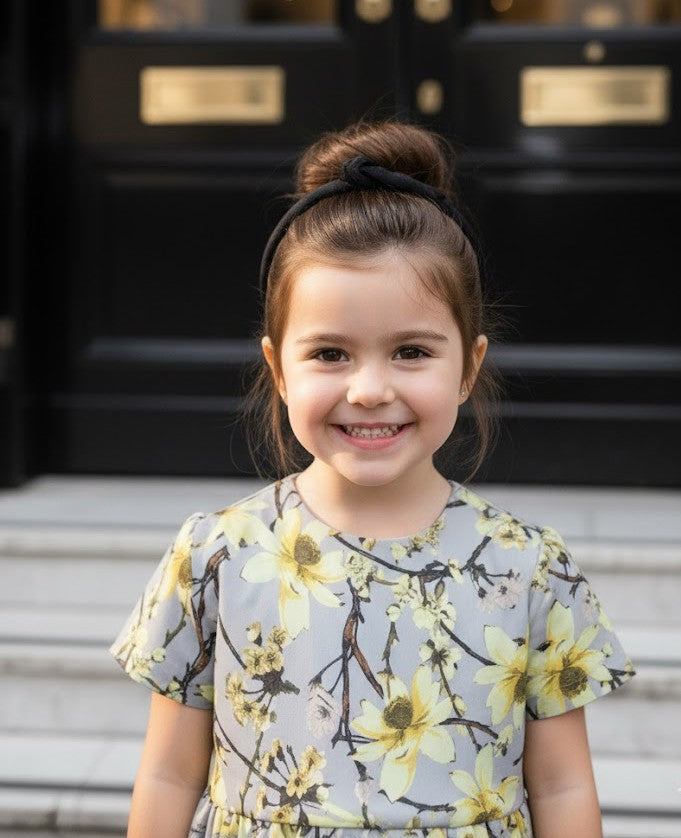 Girls Elegant Floral Party Dress 1-10Y Premium Cotton Lined Gown beautiful gifts