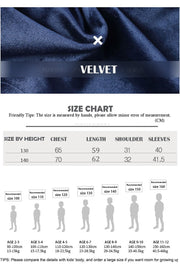 Boys navy Blue Velvet Blazer Long Formal Suit Jacket Casual party top 6-9 Years