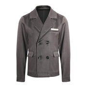 Boy Formal Blazer Smart Suit Kids Junior Senior School Jacket3-4-5-6-7-8-9-10-12