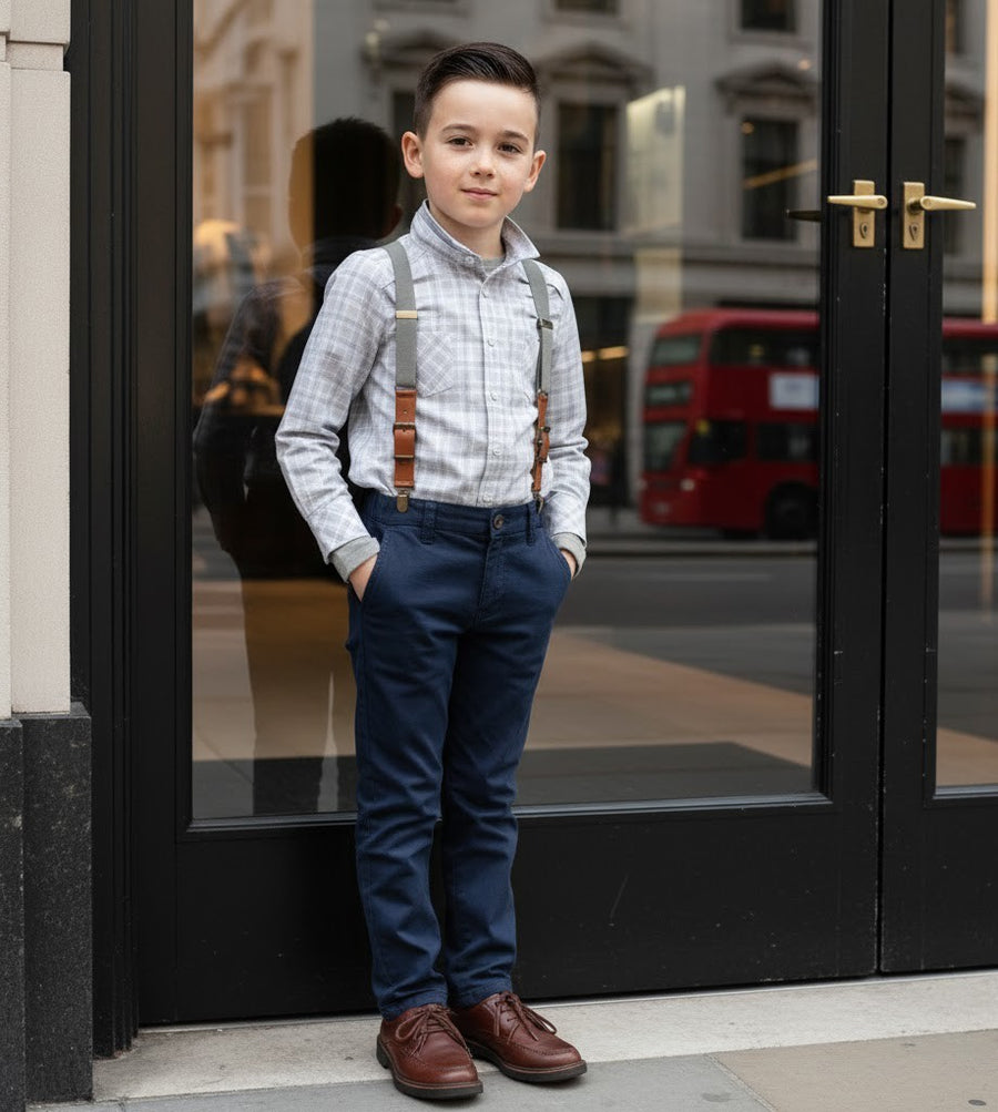 Boys Flannel Plaid Shirt Long Sleeve Casual  shirt Top 3-12 Years big sale gift