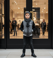 Boys Cotton Jacket Autumn Coat Stylish Casual Outerwear for Kids 3-7 Y Toddler