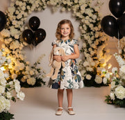 Girls Pink Princess birthday Party Dress – Flower Girl Style, Ages 3–9 Years