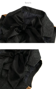 Girls Fairytale Wool Waistcoat with Bowtie 3-10Y  Cosplay Vest Costume festival