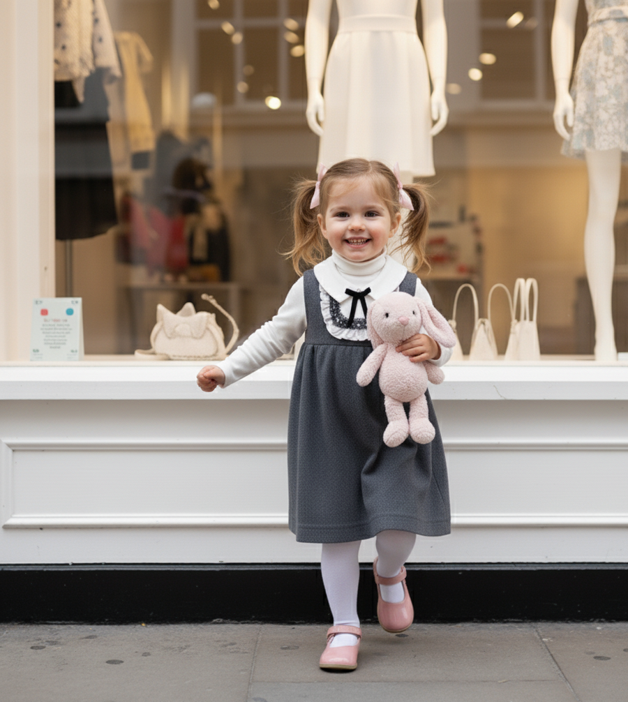 Baby Girl autumn/winter Woolen Dress 2-3-4Y Sleeveless super cute warm elegant