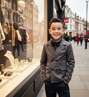 Boy Formal Blazer Smart Suit Kids Junior Senior School Jacket3-4-5-6-7-8-9-10-12