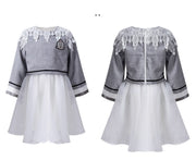 Girls Fashion Two-Piece Outfit – Loose Fit Top & Dress Set great bargin autumn