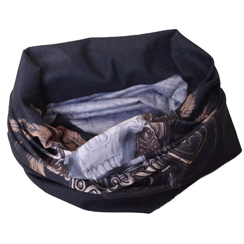 Neck Tube Scarf – Printed Face Warmer Snood for Biker Cycling Snood Warmer Banda