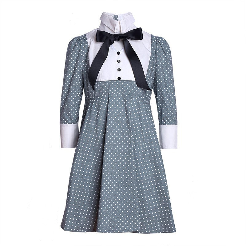 Girls Vintage Black Swing Dress 3-4-5 Y A-Line Dress festival  wear High Quality