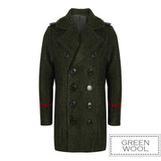 Boys Military Style Woolen Jacket  Smart 2025 winter Casual Cashmere Coat 3-9Y