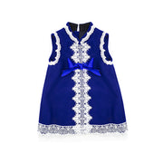 Girls Sleeveless Woolen winter Party Dress 3-7Y Baby Doll Princess 2025 vintage