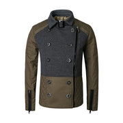 Girls short Trench Coat 4-12Y stylish Autumn Winter cotton jacket for kids 2025