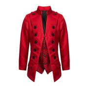 Boys Slim Fit Velvet Blazer 3-14Y False Two-Piece party Dinner Jacket Party Suit