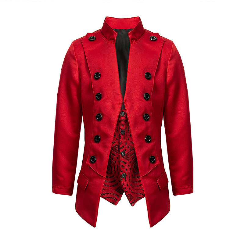 Boys Slim Fit Velvet Blazer 3-14Y False Two-Piece party Dinner Jacket Party Suit