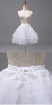 Girls White Petticoat Underskirt Short Skirt for Dress Outfit 3-10Y One size