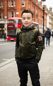 Kids' Velvet Blazer Boys' Green Jacket Spring Autumn Outfit Toddler 3-7 Years