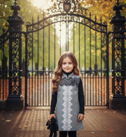 Girls Sleeveless Woolen winter Party Dress 3-7Y Baby Doll Princess 2025 vintage