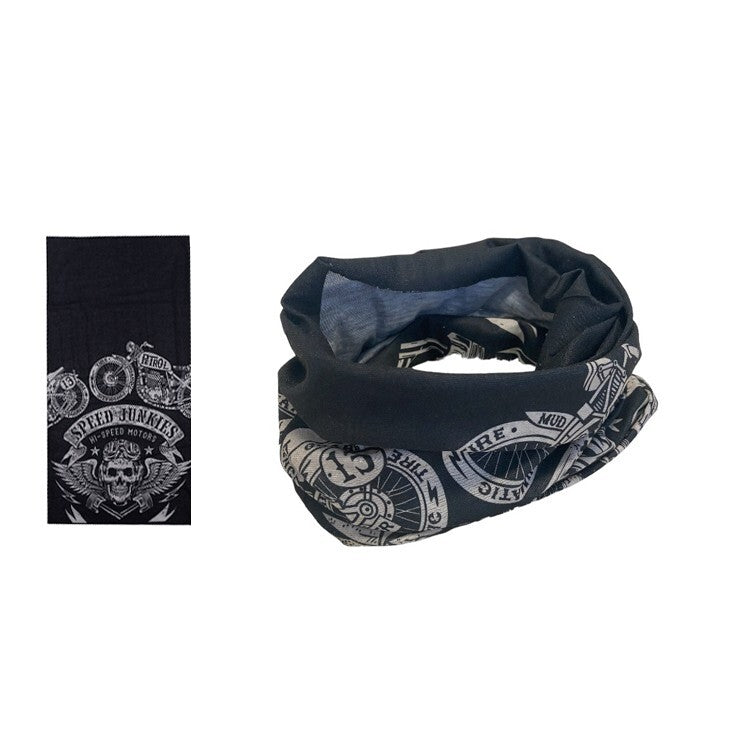 Neck Tube Scarf – Printed Face Warmer Snood for Biker Cycling Snood Warmer Banda