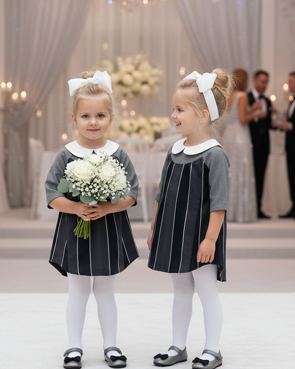 Girls Babydoll Mini Dress (2–9 Years) | Casual Vintage Party & Everyday Dress