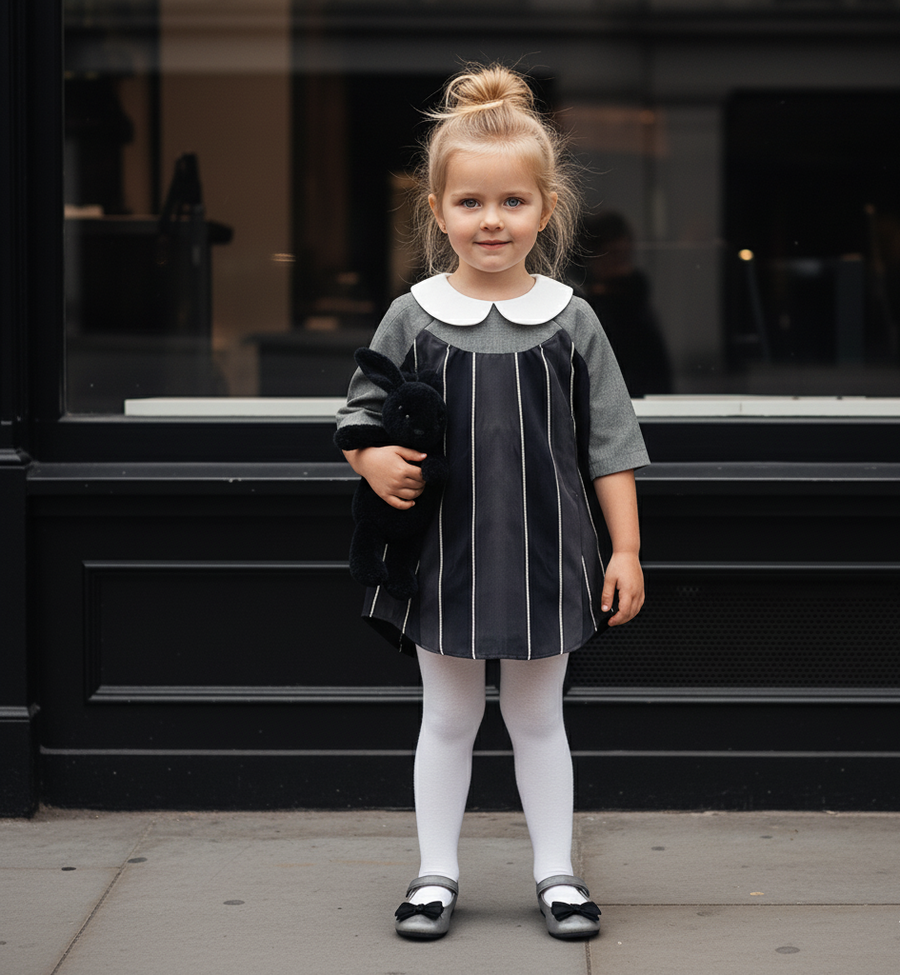 Girls Short Sleeve Babydoll Mini Dresses 2-9Y  autumn 2025  Party wear clearance