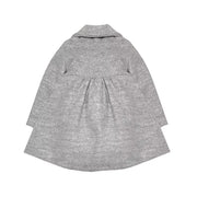 Girls coat wool autumn winter 2025 Light Grey Princess Coat Ages 2–3-4-5-6-7Y