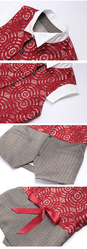 Girls Vintage Lace Vest Sleeveless long Cardigan 3-12Y holiday top all seasons