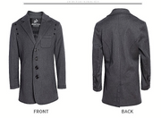 Boys 3-4-5-6-7-8-9-10-11-12 Y Dark Grey Blazer Long Sleeve Formal Uniform vintag