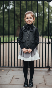 Girls Fairytale Wool Waistcoat with Bowtie 3-10Y  Cosplay Vest Costume festival