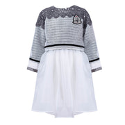 Girls Fashion Two-Piece Outfit – Loose Fit Top & Dress Set great bargin autumn