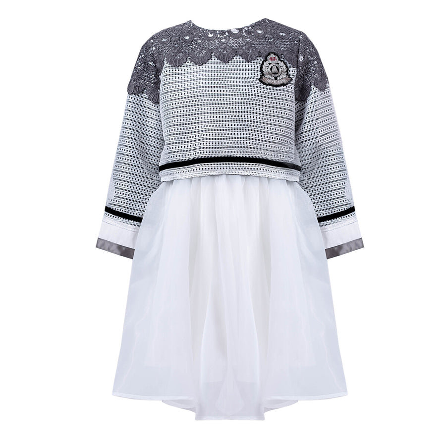 Girls Fashion Two-Piece Outfit – Loose Fit Top & Dress Set great bargin autumn