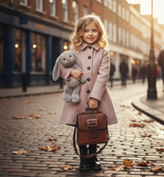 Girls Vintage Wool Winter Coat autumn 3-4-5-6-7-8-9Y  Thick Warm Long Overcoat