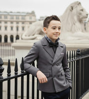 Boy Formal Blazer Smart Suit Kids Junior Senior School Jacket3-4-5-6-7-8-9-10-12