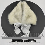 Faux Fur Scarf Collar Wrap – Soft Warm Elegant Tippet Shawl Stole for Girls gift