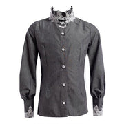 Boys & Girls Cotton Shirt 3-4-5y Vintage Lace  Full Sleeve Royal-Inspired Design