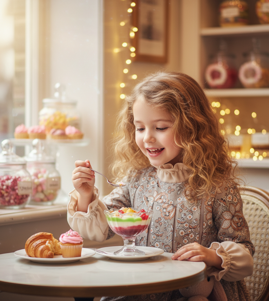 Girls’ Grey grey-floral Dress  Vintage design 3-7Y autumn 2025 toddlers