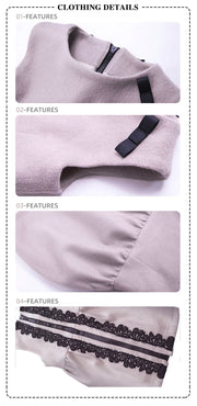 Girls Woolen Vest  Dress  Baby Doll Mini Dress Runs Small Pls Order 1–2 Sizes Up