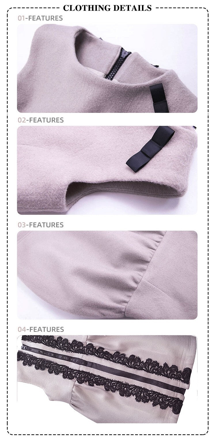 Girls Woolen Vest  Dress  Baby Doll Mini Dress Runs Small Pls Order 1–2 Sizes Up