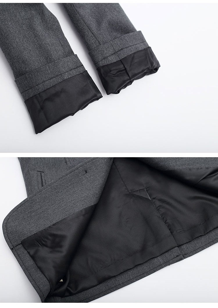 Boys 3-4-5-6-7-8-9-10-11-12 Y Dark Grey Blazer Long Sleeve Formal Uniform vintag