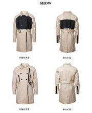 High Quality Girls autumn trench coat 3-12Y windproof beige jacket long sleeve