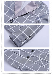 Boys  plaid Blazer4-9Y Light fabric Cotton Casual Jacket brithday wedding top