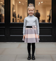 Girls Versatile Scuba Knit Skirt party wear Stylish Patterns 3–12 Ys XMAS gift