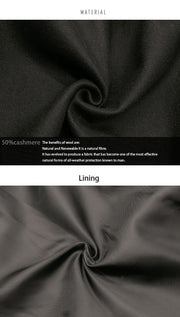 Boys Winter short black Cashmere Coat 3-7Y Double Breasted Warm Jacket 2025