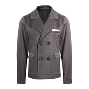 Boy Formal Blazer Smart Suit Kids Junior Senior School Jacket3-4-5-6-7-8-9-10-12