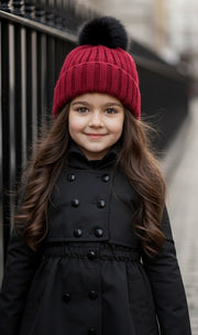 Girls Autumn/spring 2025 Cotton Trench Dress Windproof Black/green Coat 3-7Y kid