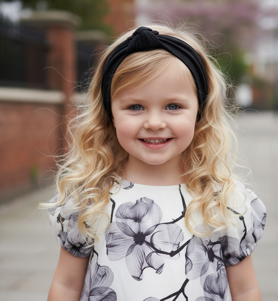 Girls Puff Lantern Sleeve Doll Dress Oversized A-Line Floral Dress 1-9Y princess