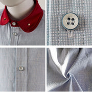 Boys Long Sleeve Cotton Shirt  Casual & Comfortable Top for Kids Ages 6–12Y gift