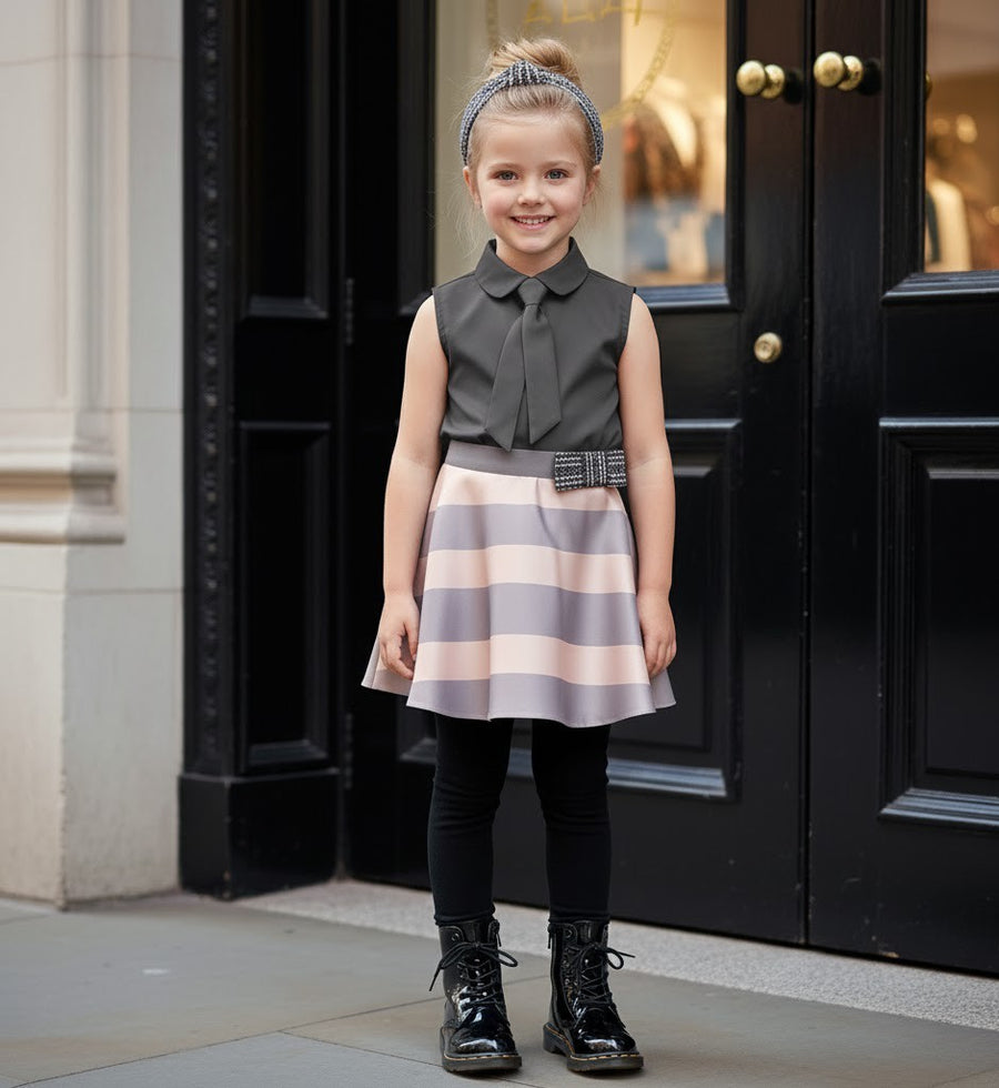 Girls Versatile Scuba Knit Skirt party wear Stylish Patterns 3–12 Ys XMAS gift