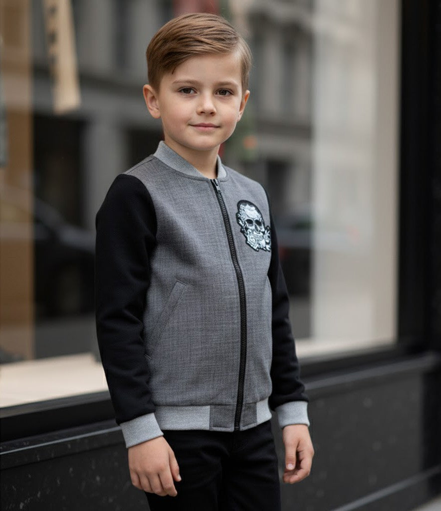 Boys Cotton Jacket Autumn Coat Stylish Casual Outerwear for Kids 3-7 Y Toddler